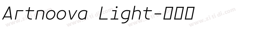 Artnoova Light字体转换